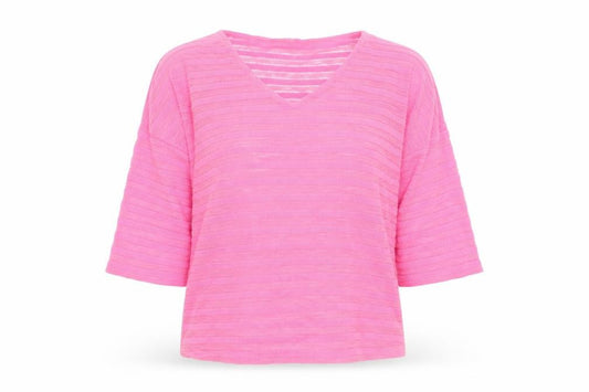 Front view of Next women’s pink jumper, size UK 12