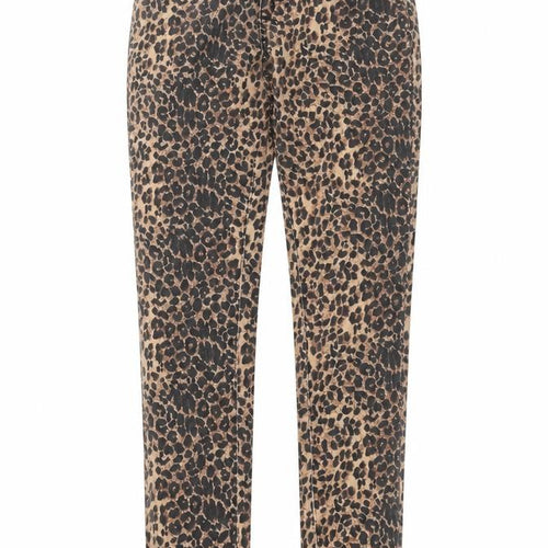 Miss Denim Womens Brown Animal Print Denim Skinny Jeans Size 6 L27 in