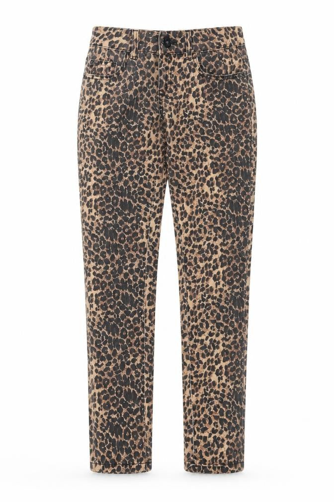 Miss Denim Womens Brown Animal Print Denim Skinny Jeans Size 6 L27 in