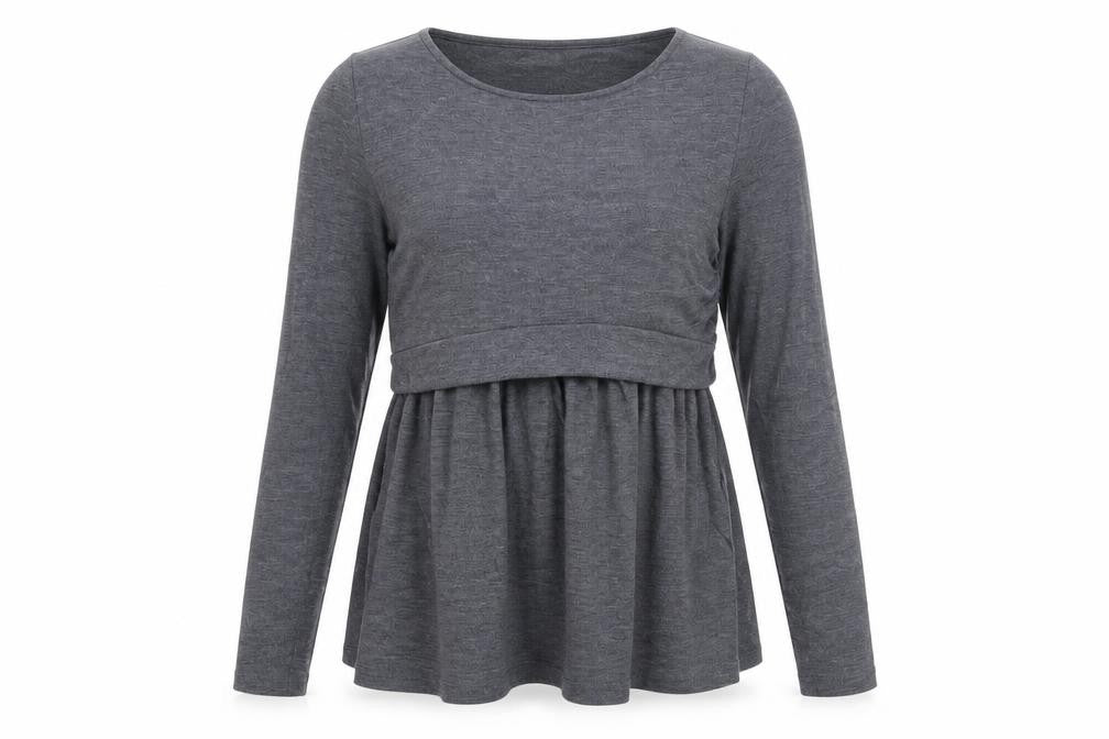 Front view of ML women’s blue knit jumper, size M
