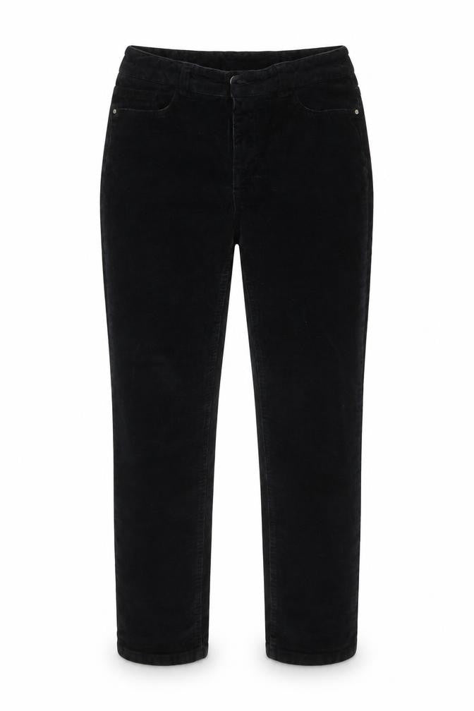 Tru Womens Black  Corduroy Capri Jeans Size 10 L24 in