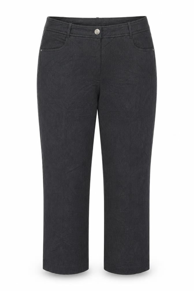 Front view of Mark women’s grey trousers, size UK 35, in, 25-inch leg - short leg