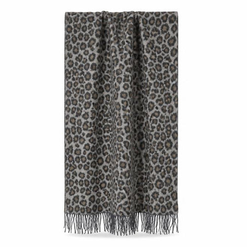 Preworn Womens Brown Animal Print Knit  Shawl/Wrap