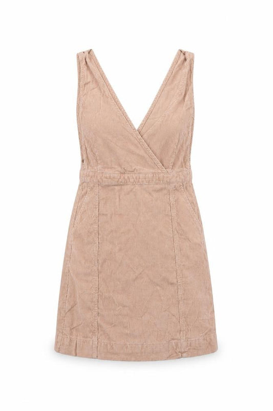Front view of Denim & Co. women’s pink a-line, size UK 10