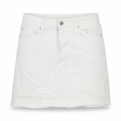 deniem co Womens White   A-Line Skirt Size 10