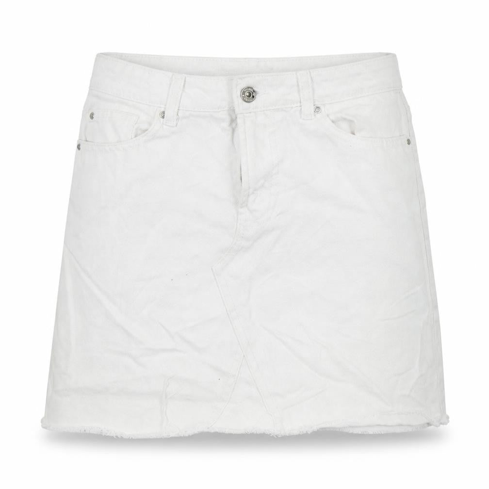 deniem co Womens White   A-Line Skirt Size 10