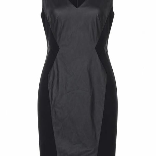 Oasis Womens Black Houndstooth  A-Line  Size 8