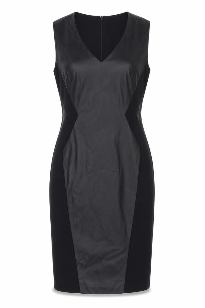 Oasis Womens Black Houndstooth  A-Line  Size 8