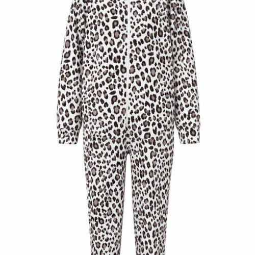 New Look Womens Beige Animal Print  Capri One Piece Size S  - Leopard print