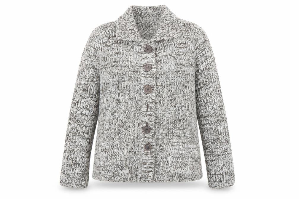 Front view of St Michael women’s brown jacket, size UK 14