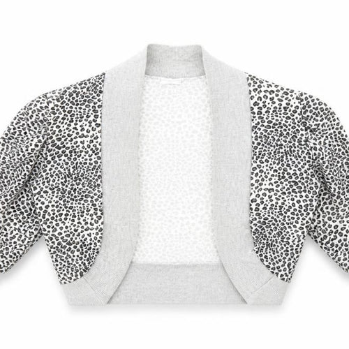 Ethel Austin Girls Grey Animal Print  Jacket  Size 12 Years