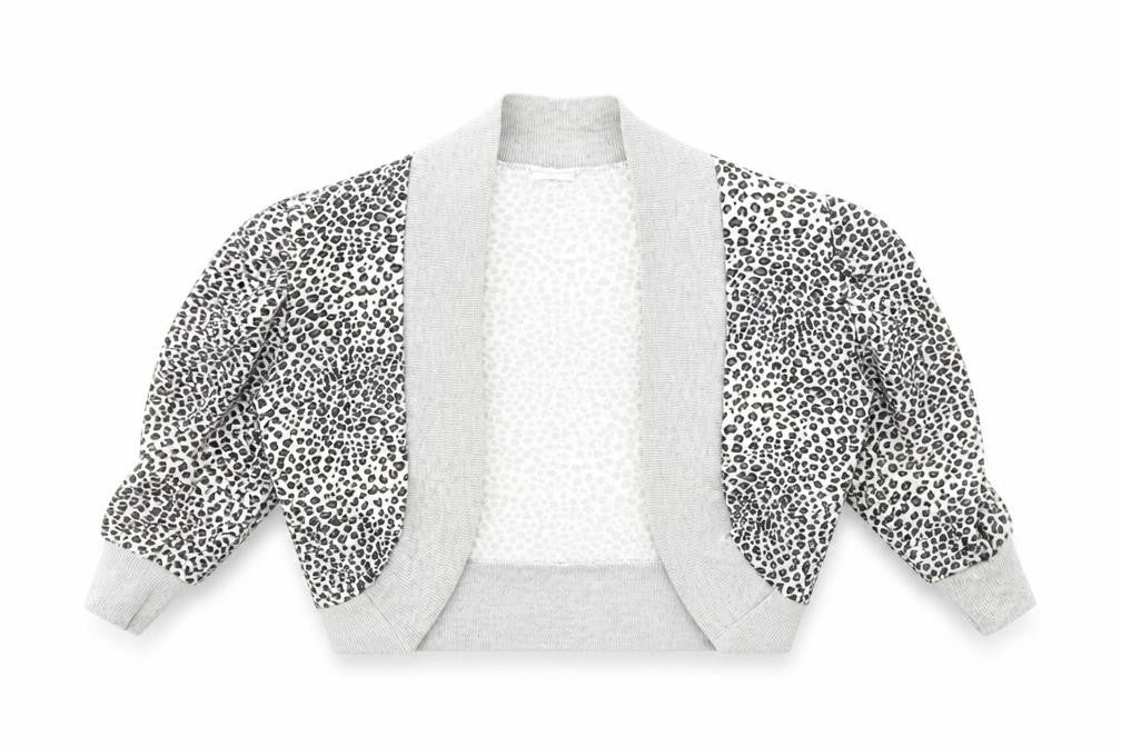 Ethel Austin Girls Grey Animal Print  Jacket  Size 12 Years