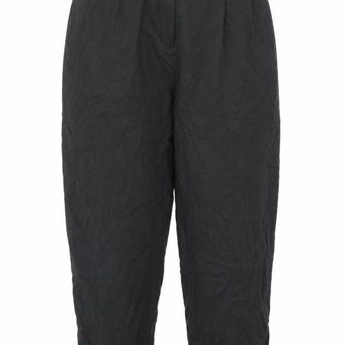 Preworn Womens Black   Trousers  Size 30 in L28 in