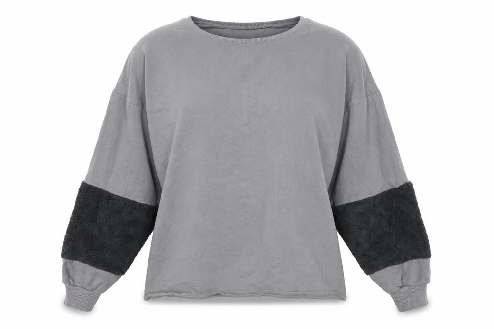 Front view of Select women’s grey jumper, size UK 14