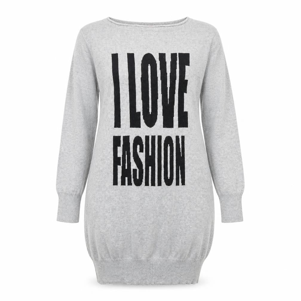 Internacionale Womens Grey   Pullover Jumper Size 12  - I Love Fashion