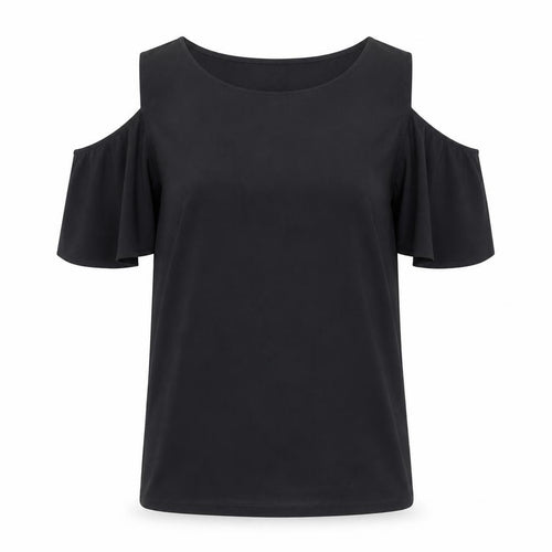 French Connection Womens Black   Basic Blouse Size L