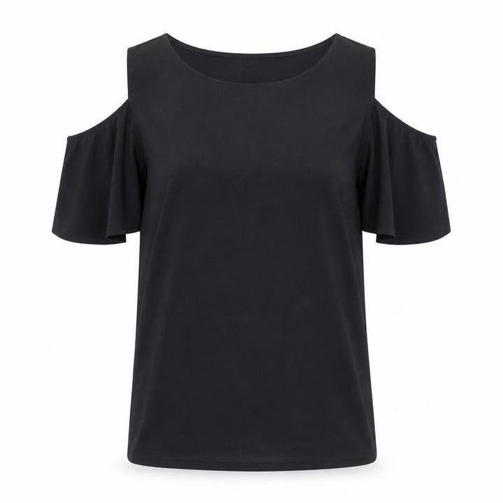 French Connection Womens Black   Basic Blouse Size L