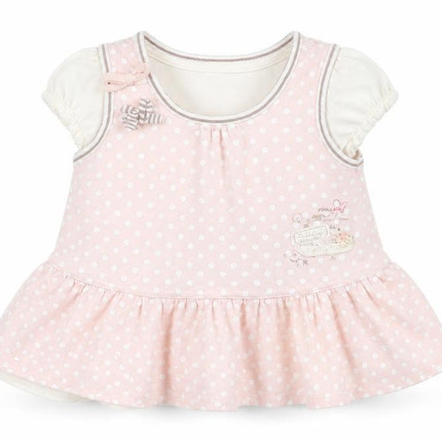 mamas & papas Girls Beige Polka Dot  A-Line  Size 6-9 Months