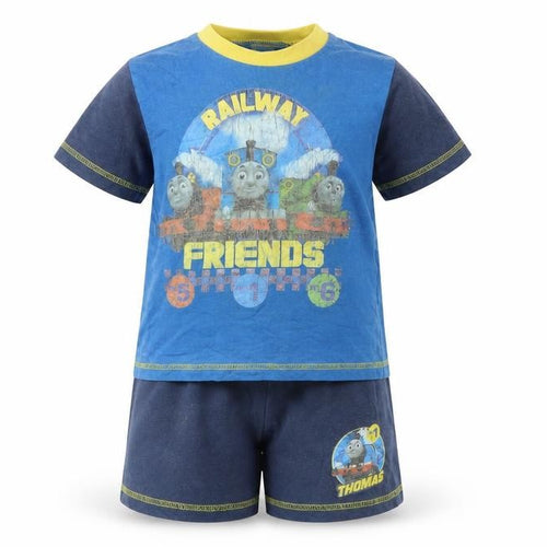 Thomas & Friends Baby Blue   Shorts Set Outfit/Set Size 12-18 Months