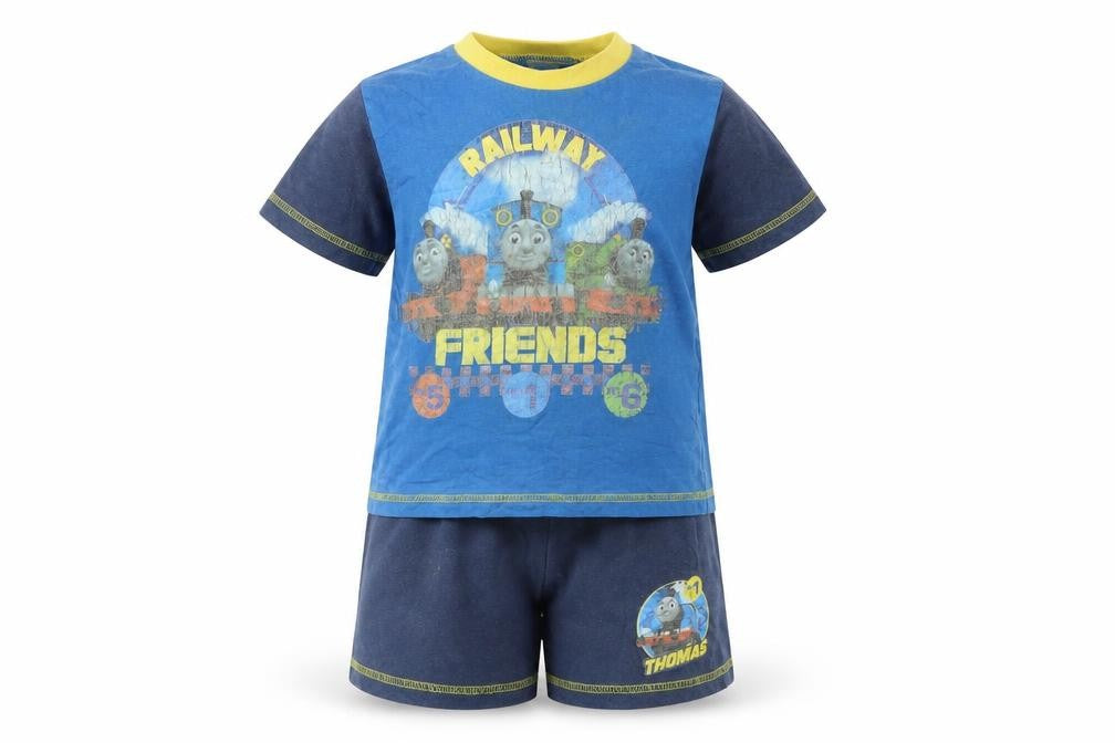 Thomas & Friends Baby Blue   Shorts Set Outfit/Set Size 12-18 Months
