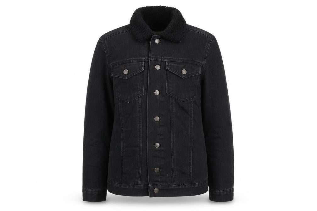 Front view of New Look women’s black jacket, size UK 10