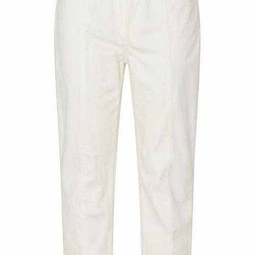 M&Co Womens White   Chino Trousers Size 12 L22 in