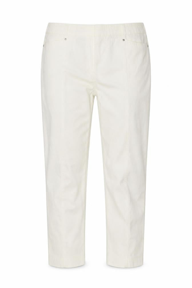 M&Co Womens White   Chino Trousers Size 12 L22 in