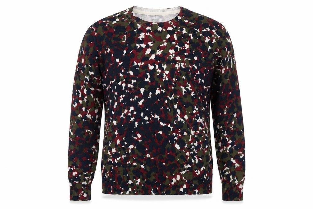 Front view of H&M women’s green jumper, size M