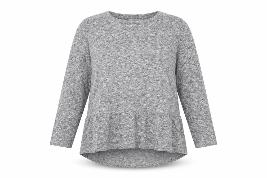Front view of Tu women’s grey tunic jumper, size UK 12