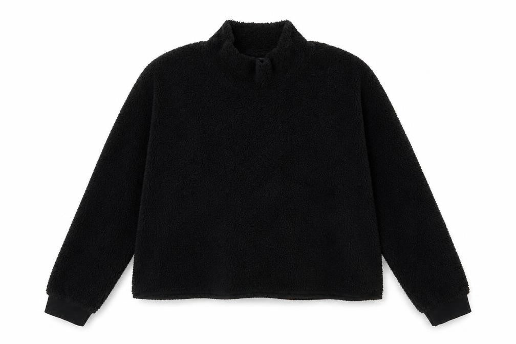 Front view of Primark women’s black pullover sweatshirt, size L