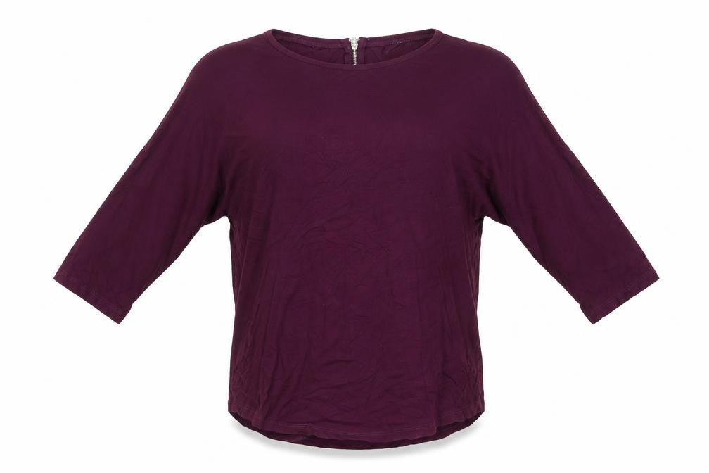 Front view of Select women’s red basic blouse, size UK 8