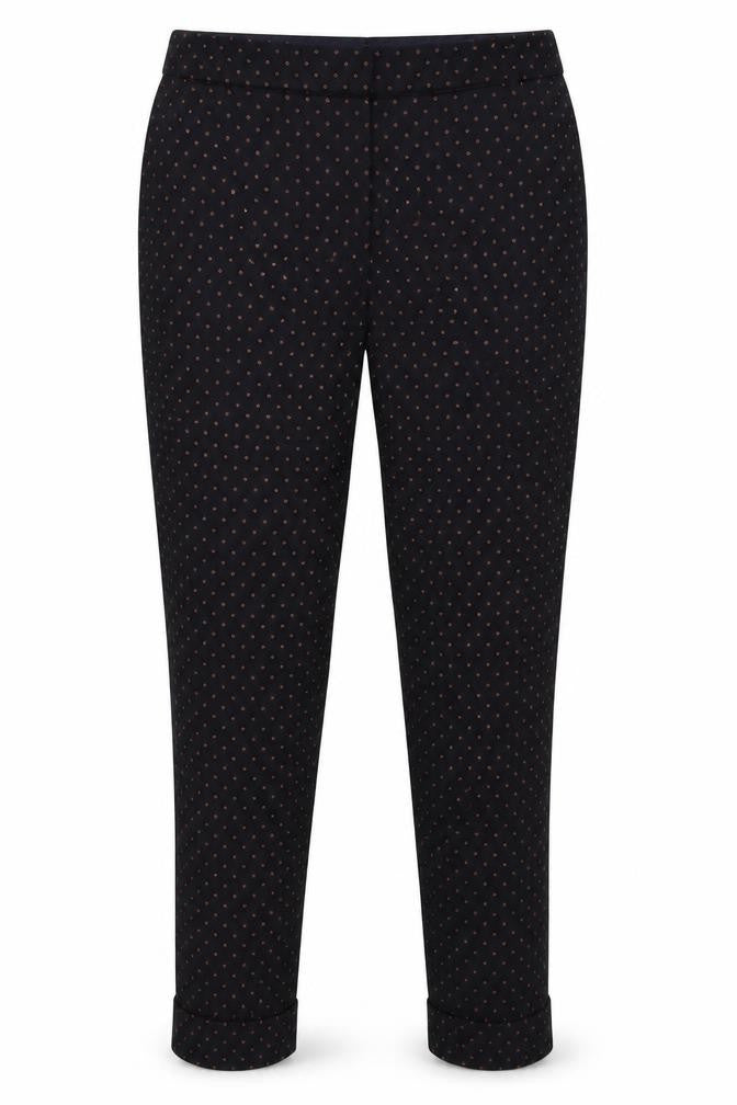 NEXT Womens Blue Argyle/Diamond  Trouser Suit Suit Trousers Size 10 L26 in