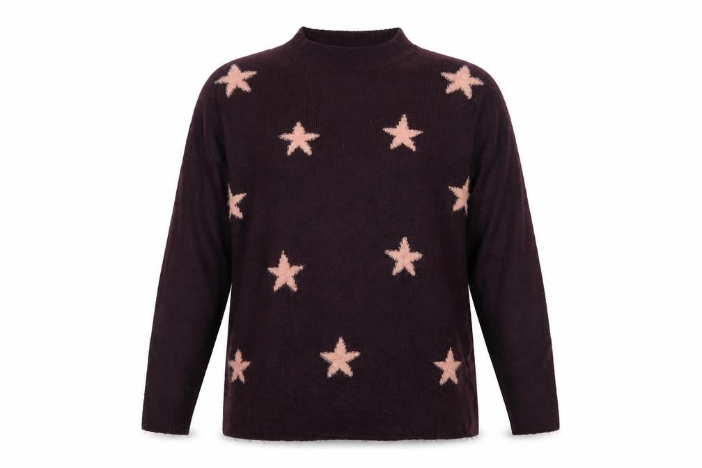 Front view of Next women’s purple jumper, size M