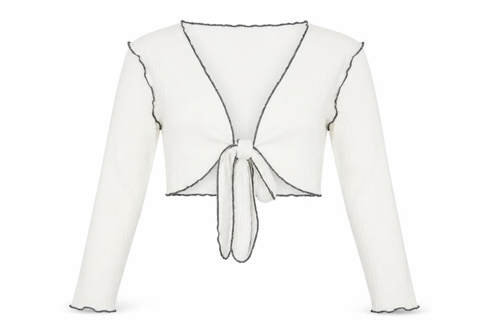 Front view of SHEIN Sheine women’s white basic blouse, size XS