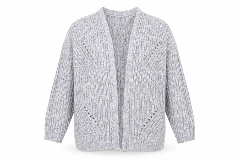 Front view of Tu women’s blue wrap jumper, size UK 14