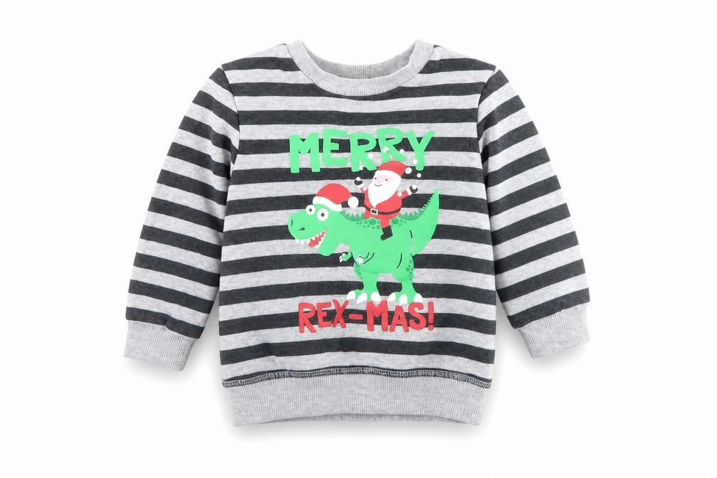 Mini Rebel Boys Multicoloured Striped  Pullover Jumper Size 18-24 Months  - Christmas jumper