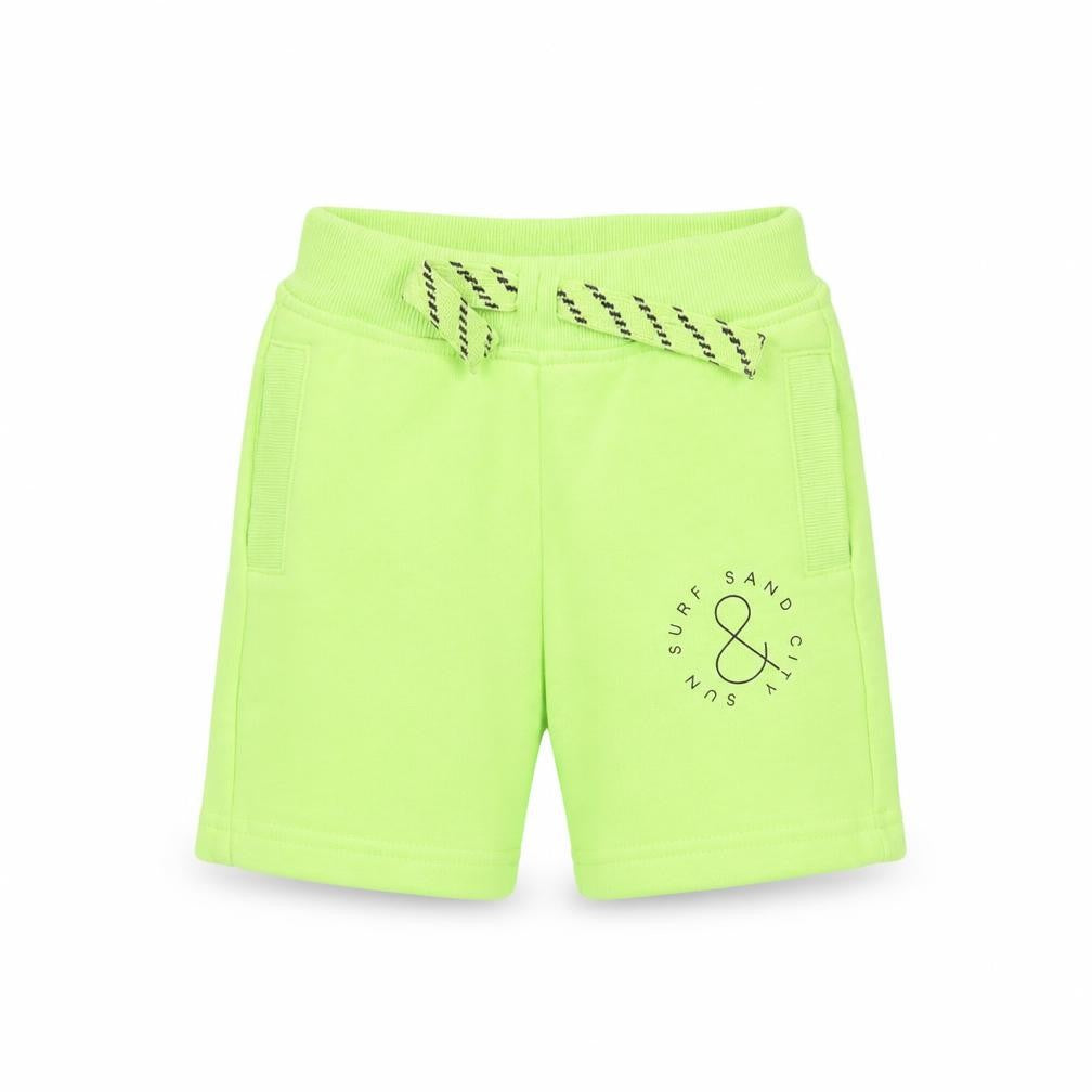 Front view of Mini Rebel boys’ green cropped trousers, size 12-18, months