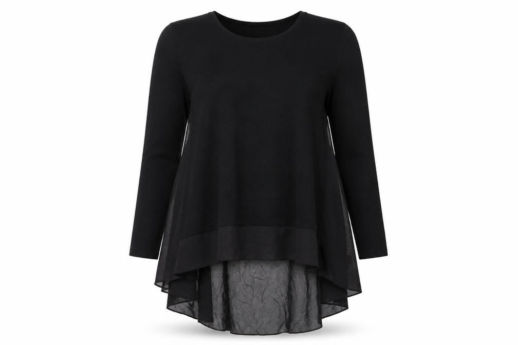Front view of Quiz women’s black cardigan jumper, size S