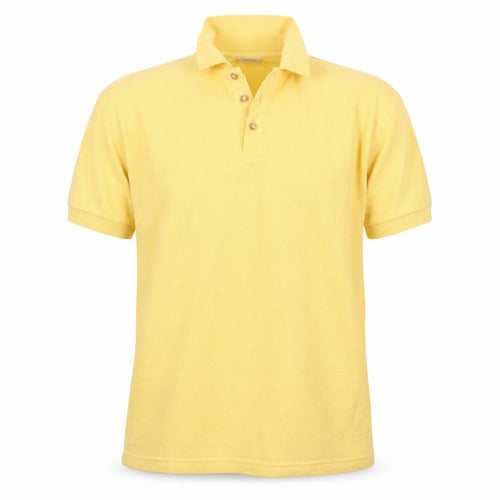 Casual Club Mens Yellow    Polo Size L