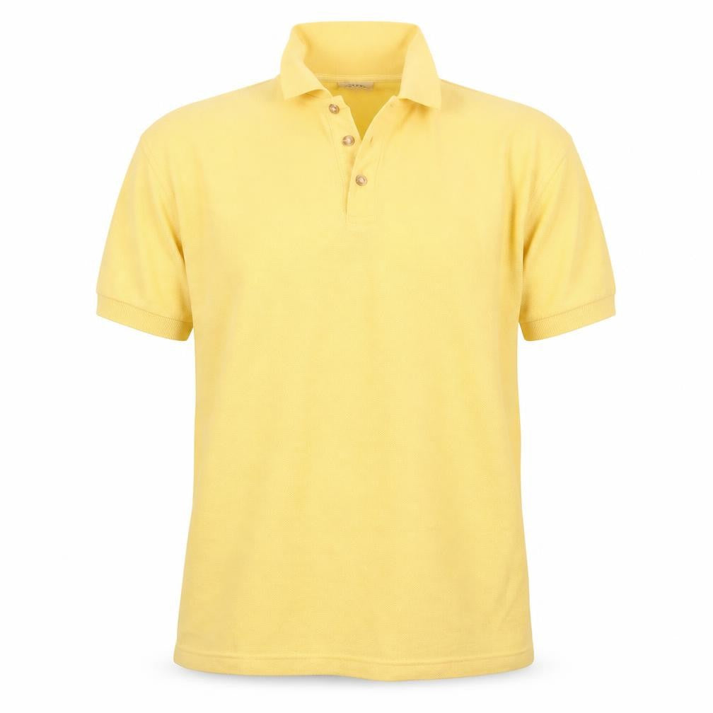 Casual Club Mens Yellow    Polo Size L