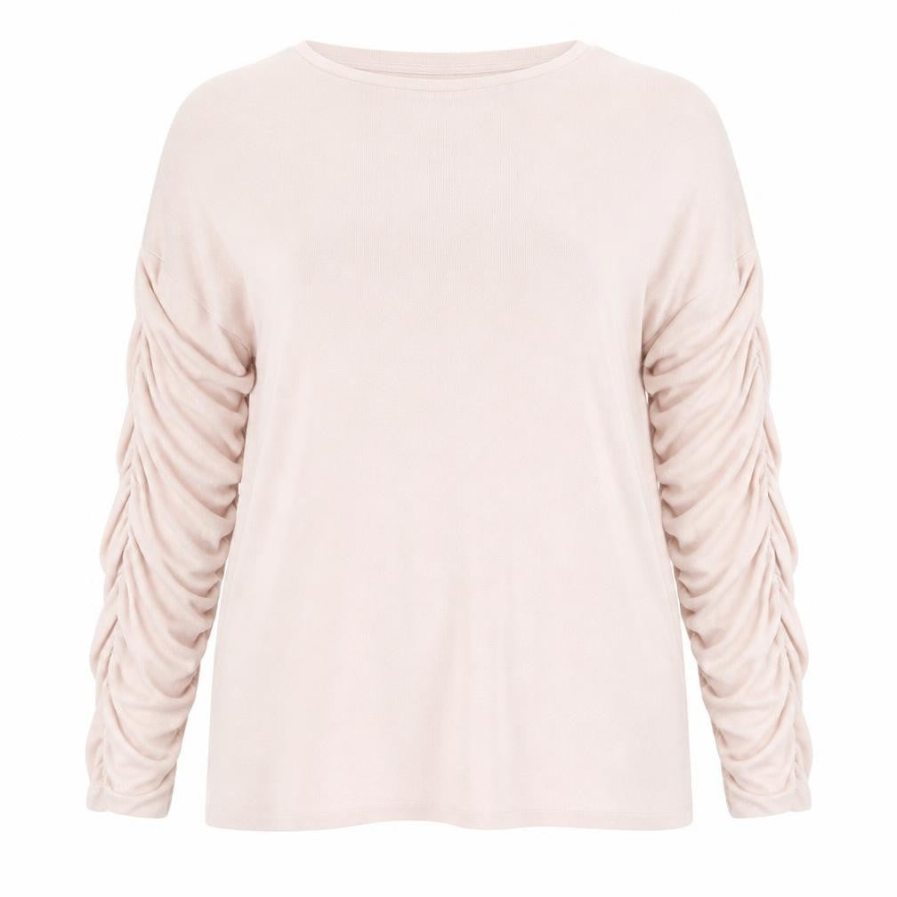 Front view of Very women’s pink jumper, size UK 16