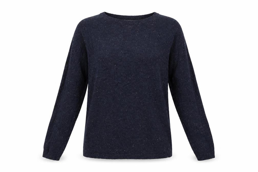Front view of Next women’s blue knit jumper, size UK 8