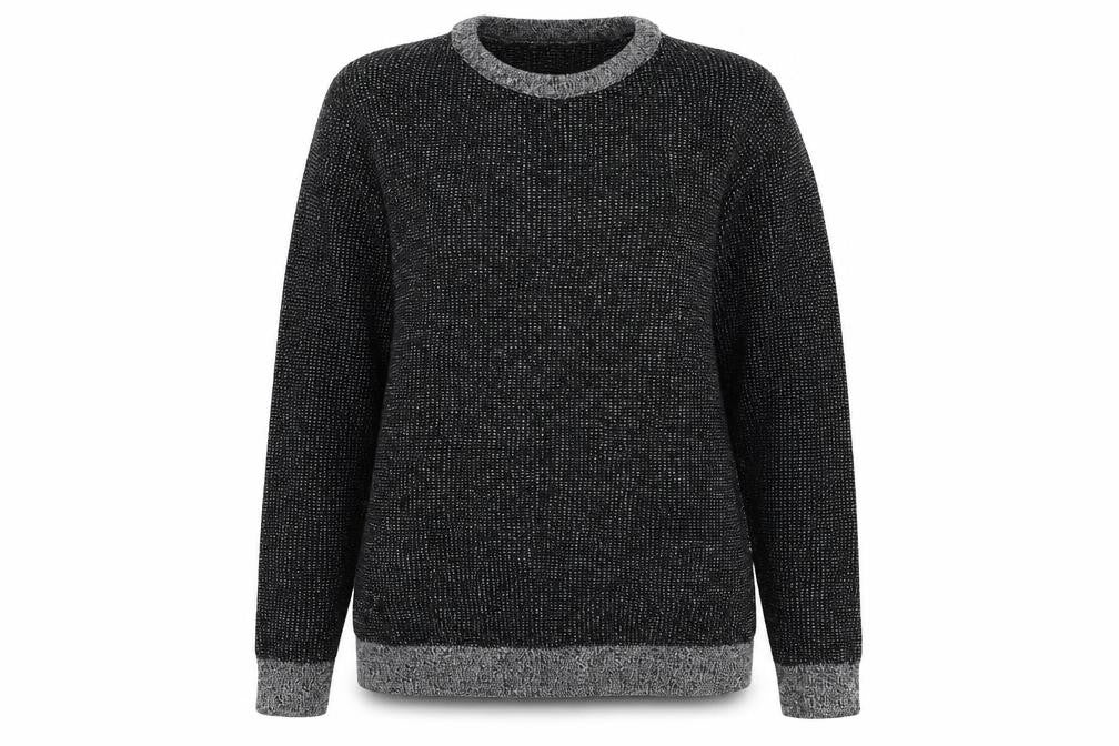 Front view of Refectory women’s blue knit jumper, size S