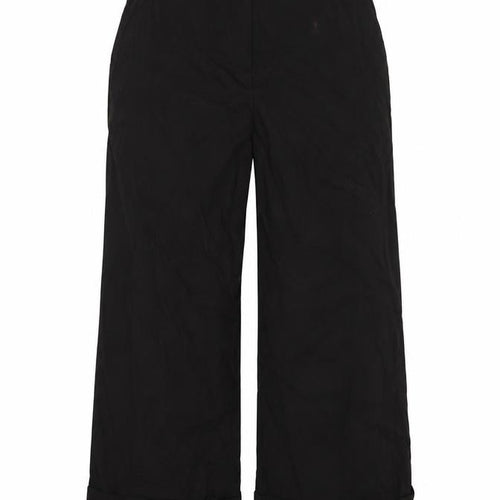 ASOS Womens Black   Cropped Trousers Size 6 L23 in