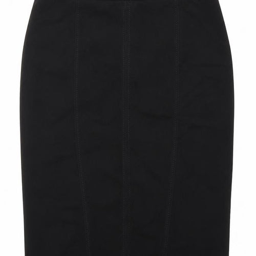 M&S Collection Womens Black   Straight & Pencil Skirt Size 32 in