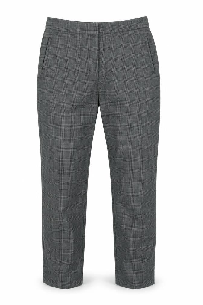 M&S Collection Mens Grey Plaid  Trousers  Size 16 L28 in