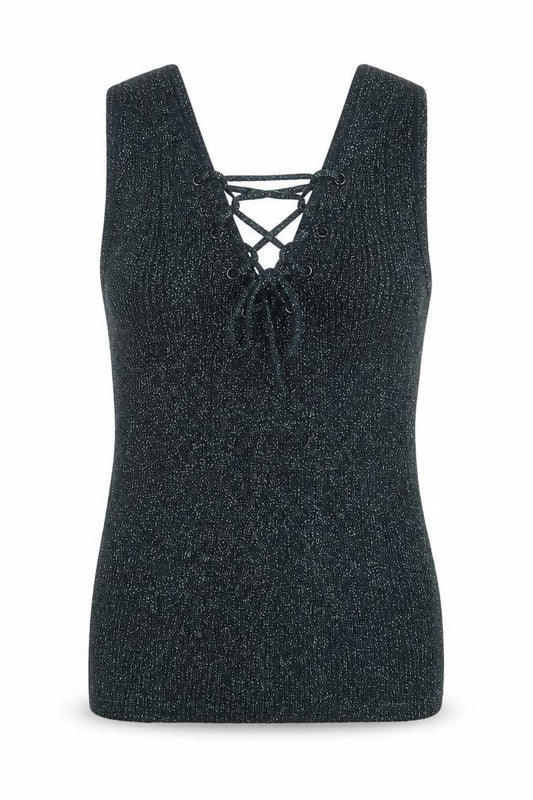 Front view of Atmosphere women’s green jumper, size UK 8