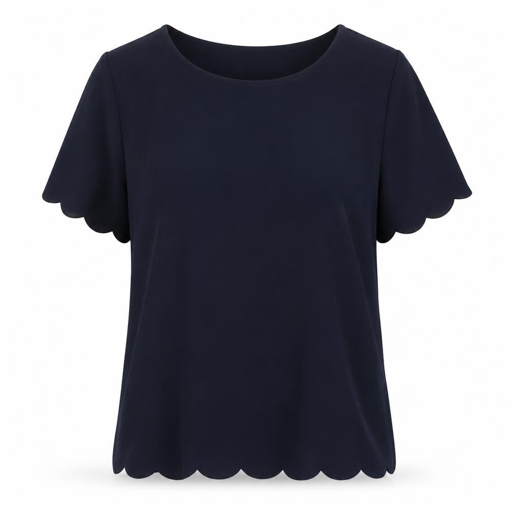 Front view of Dorothy Perkins women’s blue basic blouse, size XS