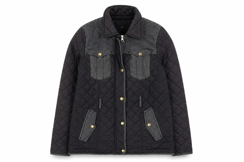 Front view of Primark women’s black jacket coat, size UK 10