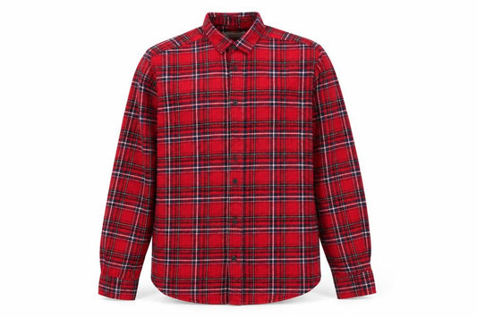 Front view of Cedarwood State men’s multicoloured check button-up, size S